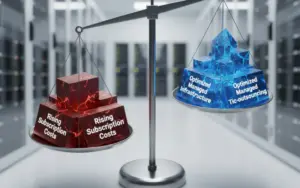 Mi infraestructura actual está en riesgo debido a la incertidumbre de soporte. ¿Cómo puedo asegurar parches de seguridad urgentes?